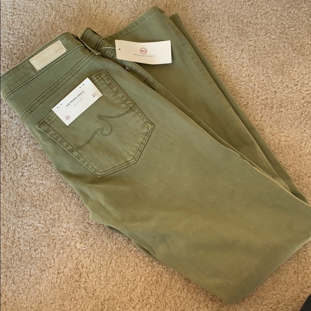 AG The Prima Ankle Jean in green